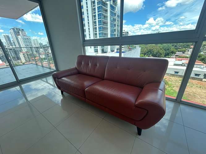 Mueble sala en excelente estado – De Cuero Naranja