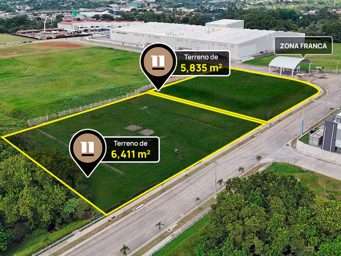 Se Vende Terreno de 12,247 m2 en Parque Logistico Panama
