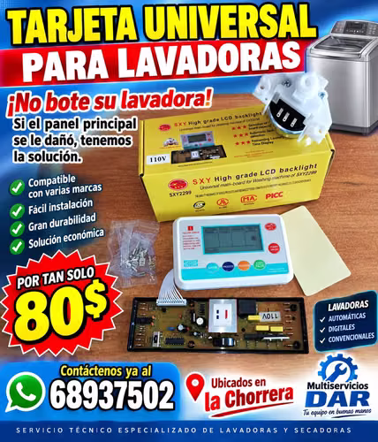 Tarjeta universal para lavadoras  - Imagen 1