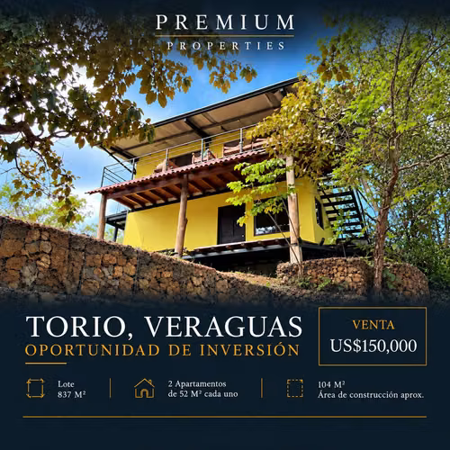 Oportunidad de Inversión en Torio, Veraguas | 837 m² | US$150,000