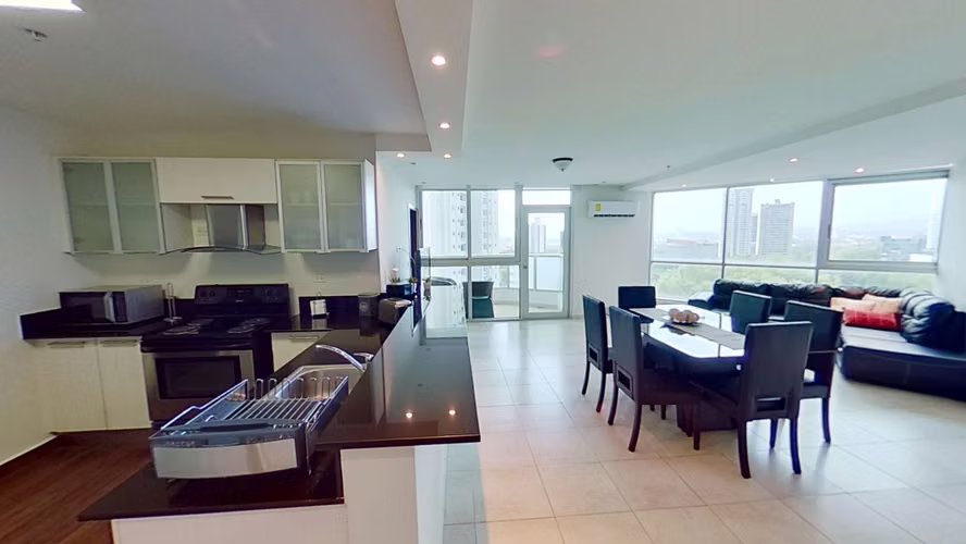 Apartamento amoblado en Alquiler vista al parque - Costa del Este