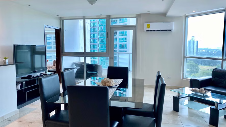 Apartamento amoblado en Alquiler vista al parque - Costa del Este - Imagen 2