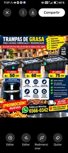 Trampas de grasa para restaurantes fondas.  - Imagen 3