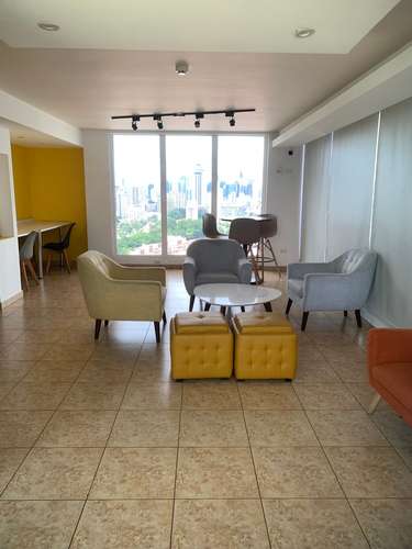 Alquilo,Apartamento amueblado de 2 dormitorios en Ph.Cosmopolitan Tower, balcón,EL METRO