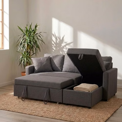 Sofa cama con baul nuevo  - Imagen 3