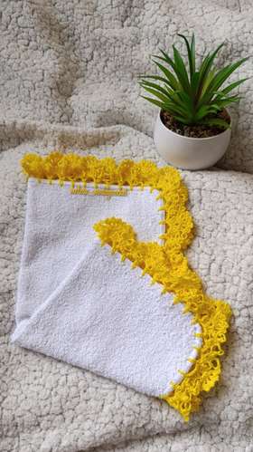 Toallitas grandes hechas a crochet 