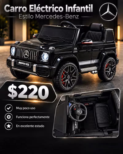 Carro eléctrico infantil estilo Mercedes Benz 