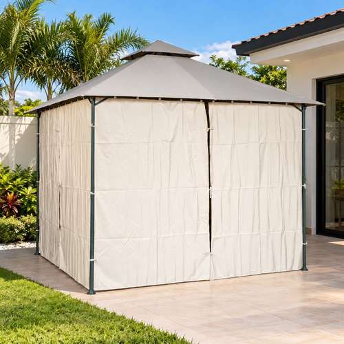 Gazebo protegete de la interperie medida 10 x 10 nuevo  - Imagen 3