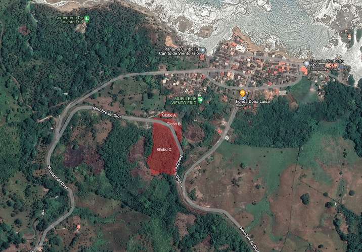 Land for sale in Colón Viento Frío, 58hec, Costa Arriba
