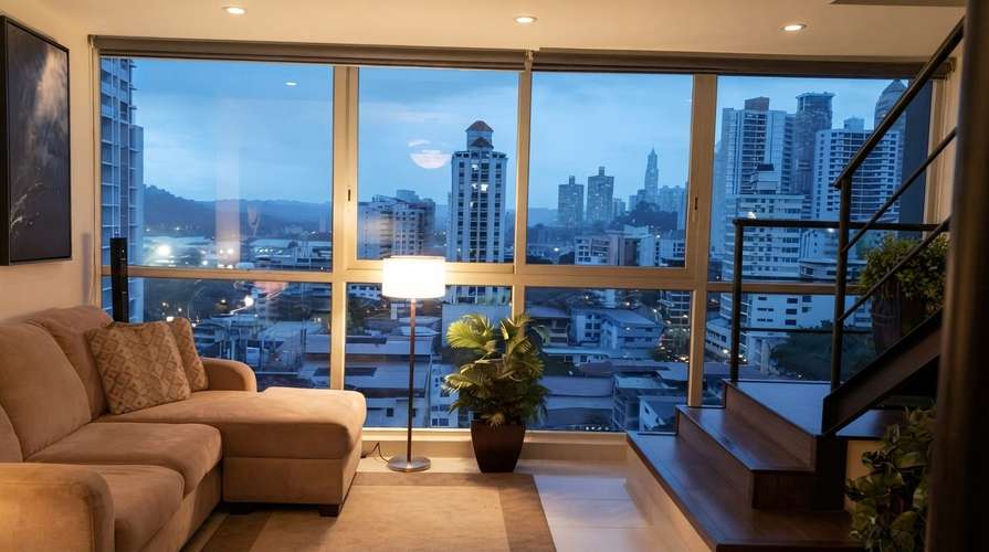 Apartamento en El Cangrejo I amoblado I 1 Rec I con vista espectacular - Imagen 7