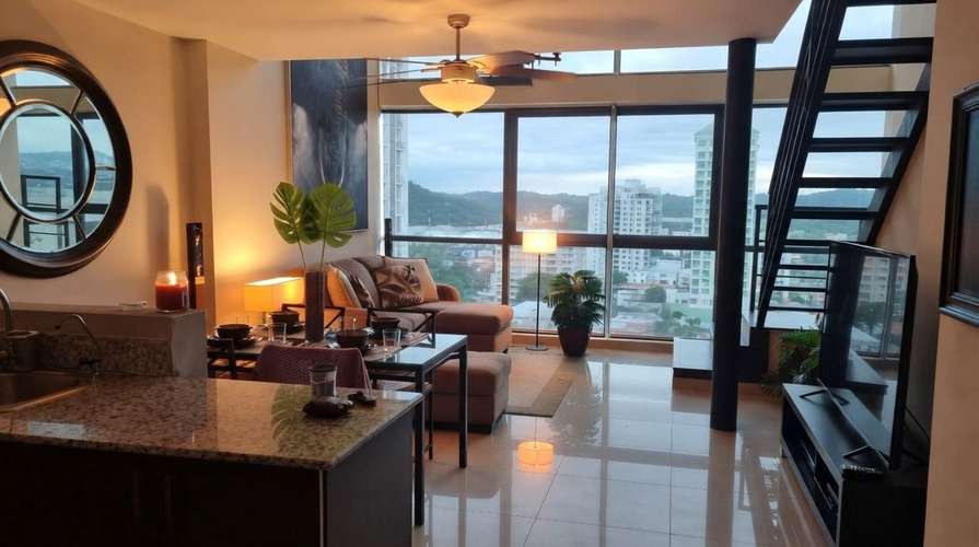 Apartamento en El Cangrejo I amoblado I 1 Rec I con vista espectacular - Imagen 1