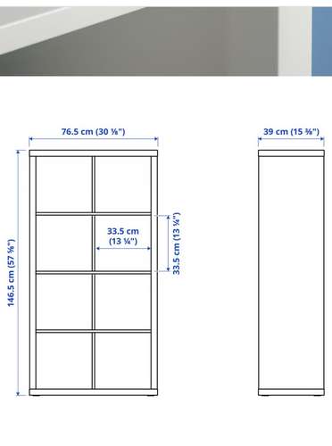 Mueble IKEA estante blanco 
