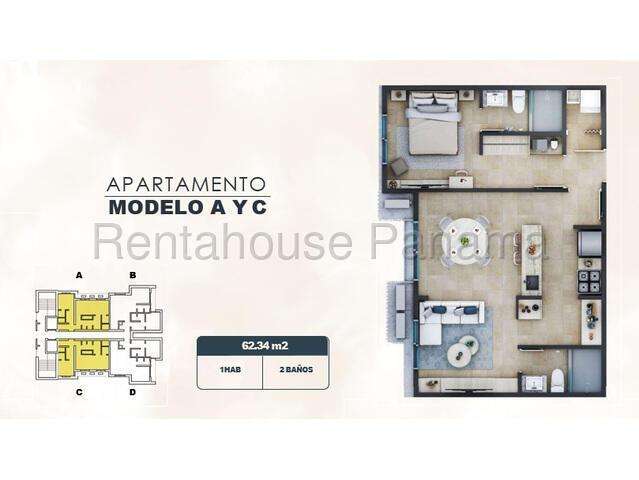 Venta Apartamento PH Estela 69m² A pasos del Metro GC