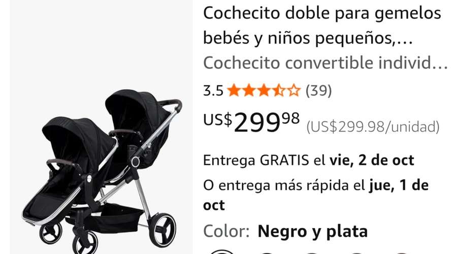 Oferta, abajo del precio de Amazon. Totalmente nuevo. Solo que la cajeta se daño. Sirve para un bb o 2. Sirve como cargu