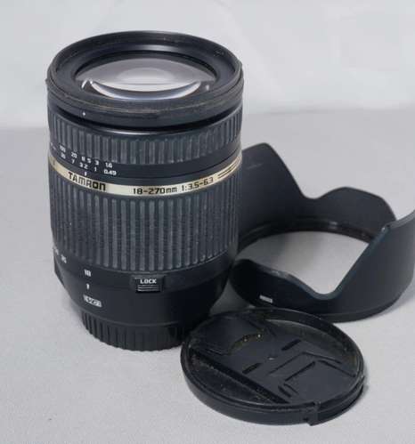 Lente Tamron 18-270mm f/3.5-6.3 Di II VC PZD para Canon EF – Buen estado