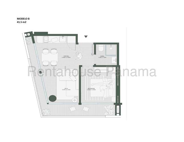 Apartamento de 1 dormitorio con balcón y amenidades de lujo en Calidonia - Imagen 13