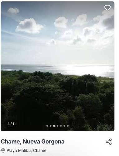 Terreno titulado de 19,642 m² con vista al mar y montañas en Playa Malibú, cerca de Coronado