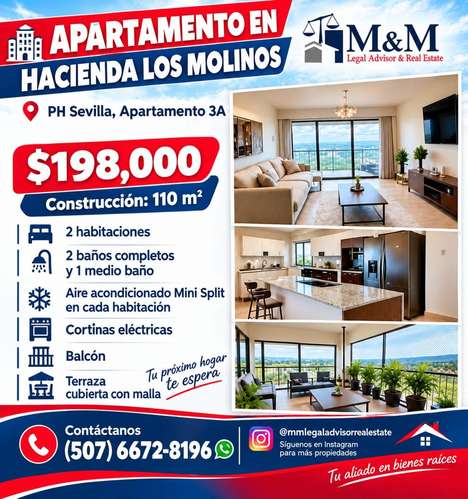 Apartamento en venta en Boquete, Chiriquí, con vista a las montañas y balcón