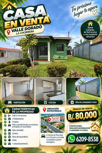 CASA para la VENTA en La Chorrera, Valle Dorado - ENTRE PLAZA ITALIA Y LA AUTOPISTA  - Imagen 14