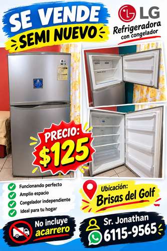 SE VENDE NEVERA LG POCO USO