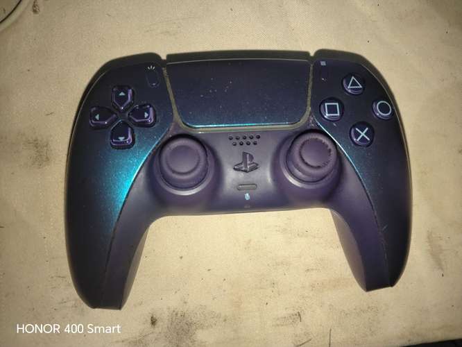 Control de ps5 original azul con morado - Imagen 2
