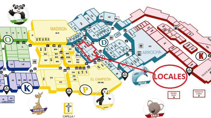 Albrook Mall. Pasillo del Delfin. Local 1198.94mts 8 locales $5,000,000.00neg - Imagen 10