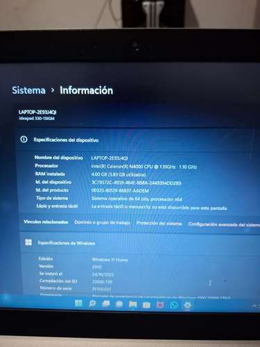 Laptop Levovo y Acer 