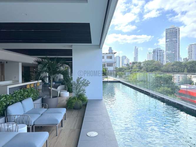 Apartamento de 2 Recámaras en Renta en El Cangrejo, Ciudad de Panamá – 79.76 m² con Piscina y Gimnasio