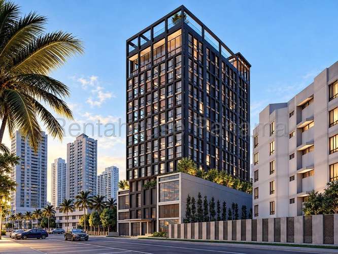 Apartamento moderno de 1 dormitorio en Panamá Provincia con vista al mar y piscina