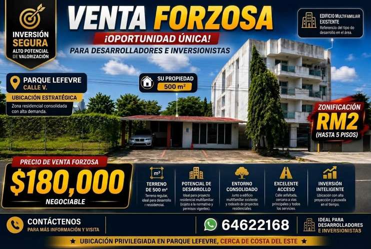 CASA EN REMATE!! PARQUE LEFEVRE $180K - Imagen 1