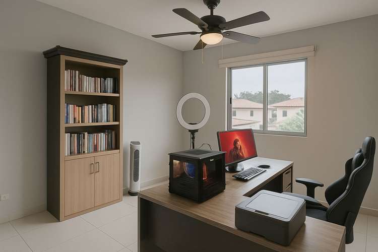 Casa adosada energéticamente eficiente con paneles solares en Woodlands, Panamá Pacífico