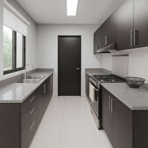 Casa adosada energéticamente eficiente con paneles solares en Woodlands, Panamá Pacífico