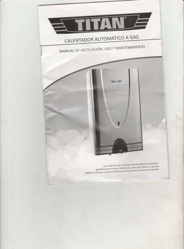 Calentador de agua a Gas Natural 12Lt Automatico/Digital Titan - Imagen 3