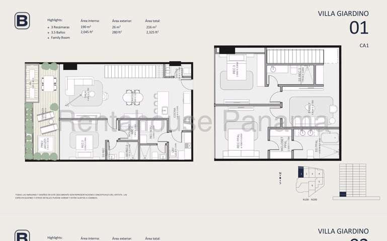 Venta de Apartamentos de Dos Niveles en Santa María, Panamá / Cod. 27-3007 AGPM - Imagen 2