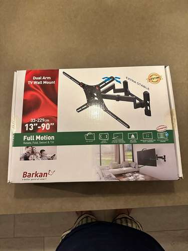 2 soportes de pared para TV: Barkan articulado 13