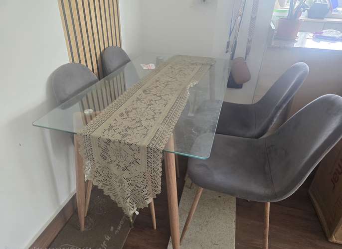 Comedor de Vidrio de 4 puestos - Negociable - Imagen 4