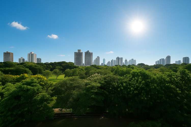 Frente al Parque Omar con impresionantes vistas a las copas de los árboles - Imagen 1