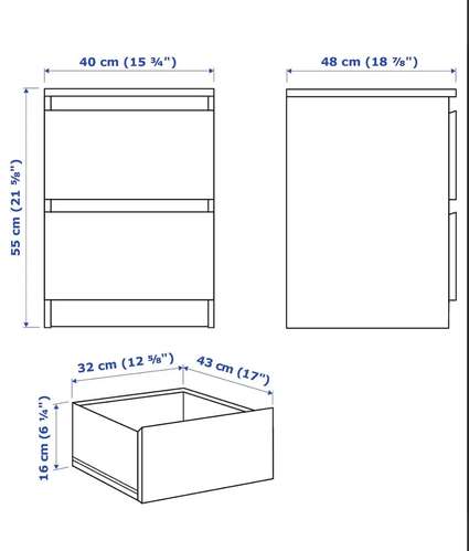 IKEA MALM Mesa/Mesita de noche - Imagen 5