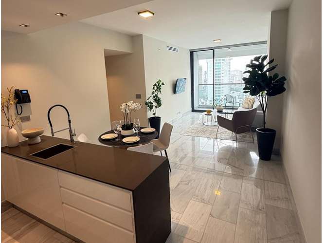 SE ALQUILA APARTAMENTO AV. BALBOA NUOVO 105M 2 HABITACIONES AMOBLADO