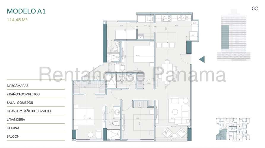 Apartamento en Venta en Condado del Rey. PH CONDADO COUNTRY CLUB TORRE 800. 25LDC9424 - Imagen 6