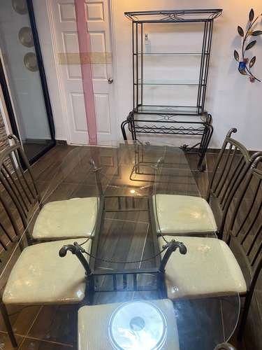 Juego de comedor y mueble de anaquel  - Imagen 4