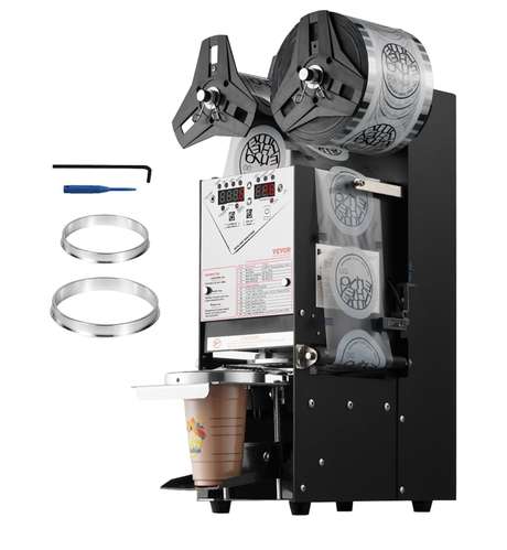 Máquina selladora de vasos VEVOR + rollo de sellado – $230