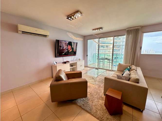 Apartamento amoblado en Oasis Punta Pacífica con vista y balcón - Imagen 8