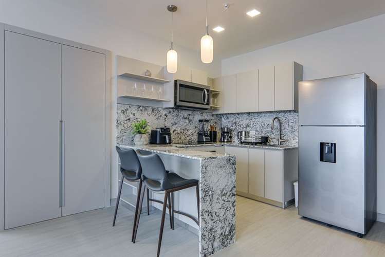 Apartamento de Esquina Amueblado de 1 Recámara en Alquiler – Arcadia del Este