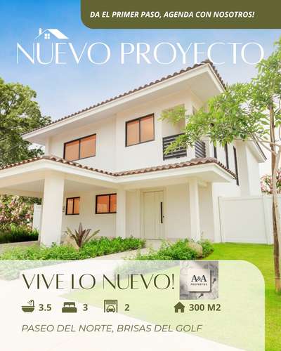 VENTA PROYECTO RESIDENCIAL NUEVO // BRISAS DEL GOLF // PASEO DEL NORTE