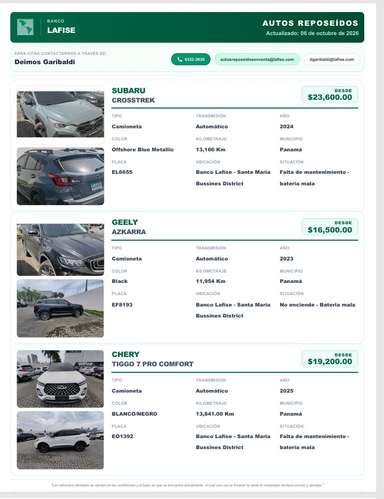 AUTOS REPOSEIDOS