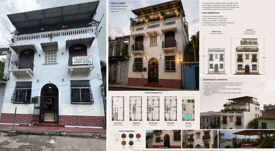 Se VENDE EDIFICIO CALLE 12 CASCO VIEJO ( CATEGORÍA 4 de Patrimonio)
