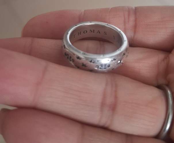 Thomas Sabo original anillo de plata 925 Love Knot de la coleccion Rebel at heart para hombre