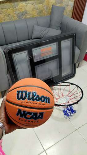 Canasta de basket + balon wilson todo nuevo - Imagen 1