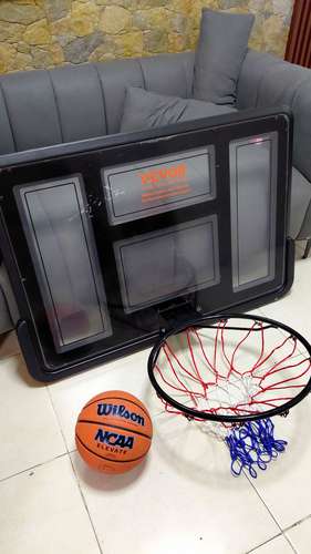 Canasta de basket + balon wilson todo nuevo - Imagen 2